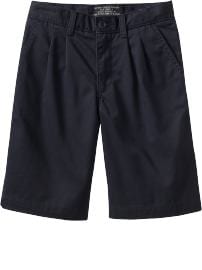 Boys Pleated Uniform Shorts