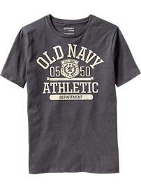 Men's Athletic Logo Graphic Tees