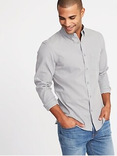 Business Casual Clothing For Men Old Navy Slim Fit Poplin Shirt For Men