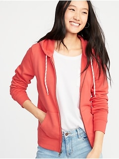 Relaxed Zip Hoodie for Women 