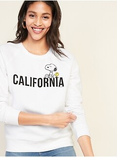 Peanuts&#174 Snoopy & Woodstock "California" Sweatshirt for Women