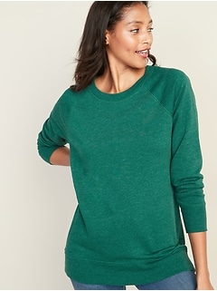 Boyfriend French Terry Tunic Sweatshirt for Women