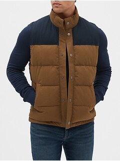 gap mens puffer vest