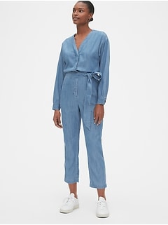 denim jumpsuit gap