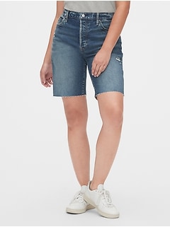 gap bermuda jean shorts