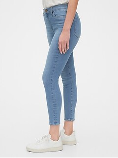 gap true skinny super high rise crop
