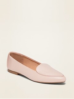 gap leather pointed loafers