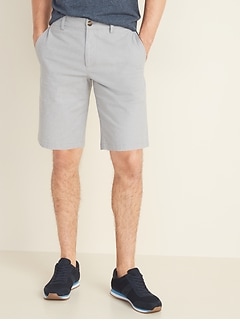 mens slim khaki shorts