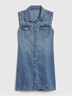 gap girls denim dress