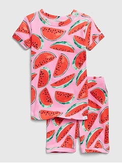 GAP Kids Disney Minnie Mouse Watermelon Shorts Pajamas 12