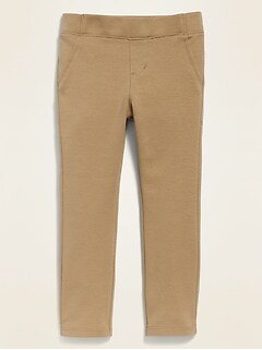 girl jegging uniform pants