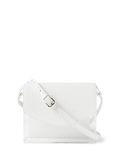 all white purse