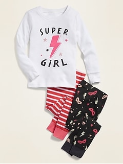 NWT GIRLS OLD NAVY PAJAMAS PJS SIZE 4T 5T call me a dreamer stars 2 piece set