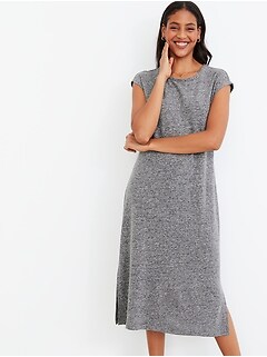 midi length shift dresses