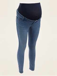 maternity denim look leggings
