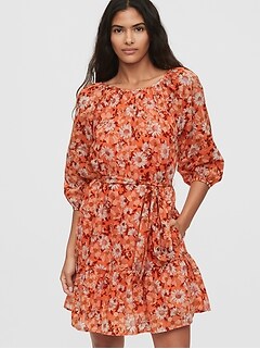 gap orange dress