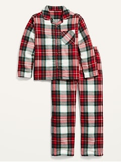 kids plaid pajama pants