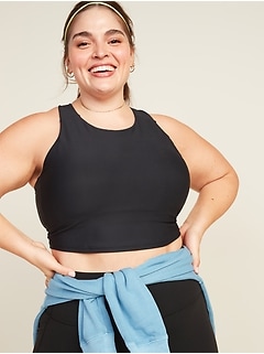 longline sports bra plus size