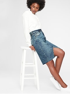 denim skirt gap