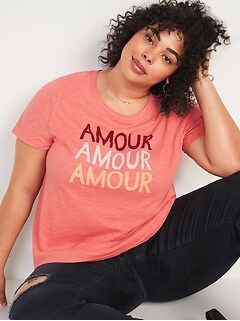 cheap plus size graphic tees