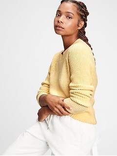 gap yellow cardigan