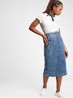 gap jeans skirt