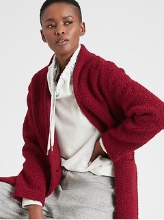 petite collarless coat