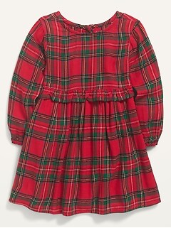 red check school dress