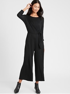 banana republic black jumpsuit