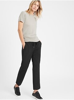 Washable Wool-Blend Pull-On Pant