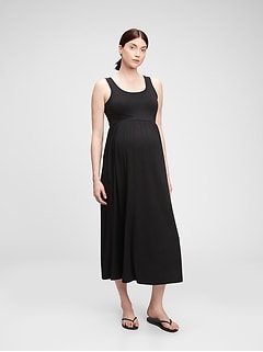 gap black maternity dress