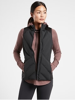 athleta black puffer jacket