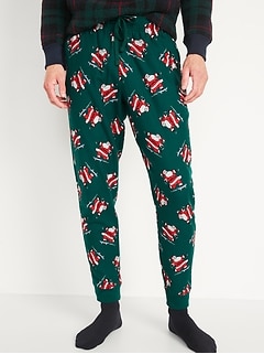 Oldnavy Matching Printed Flannel Jogger Pajama Pants for Men
