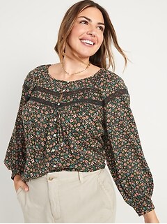 old navy floral top