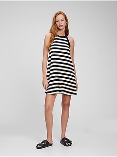 sleeveless swing dress gap