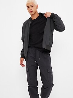 gap canvas bomber jacket