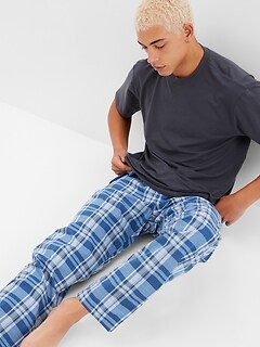 gap plaid pajama pants