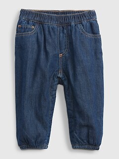 Baby Gap Ragazzi Mid Blu Cotone Denim piegate effetto Pantaloncini Pantaloni 0-24m £ 12.95 
